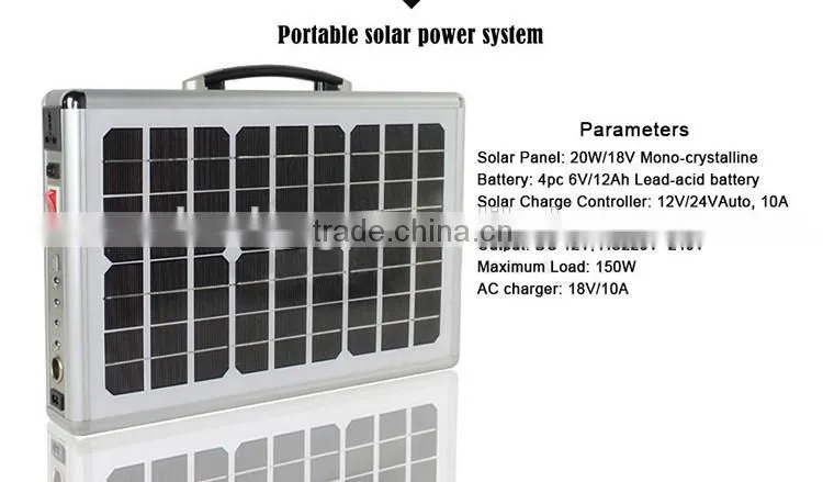 applied to household and farms 20W Solar System 5Kw