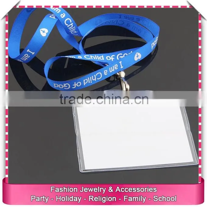 Retractable id badge holder with lanyard, clear pvc waterproof badge holders