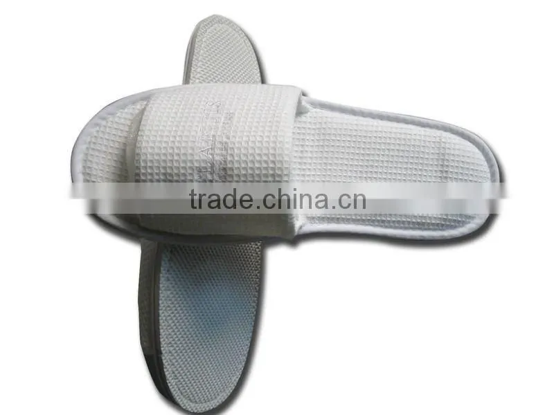 luxury waffle open toe hotel slipper