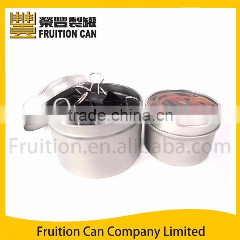 Small Round Gift TIn Case with Clear Window