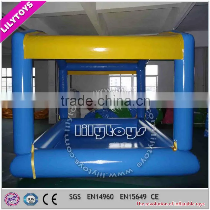 Lilytoys new style inflatable swimming item/swimming pool inflatable with tent/special design pool