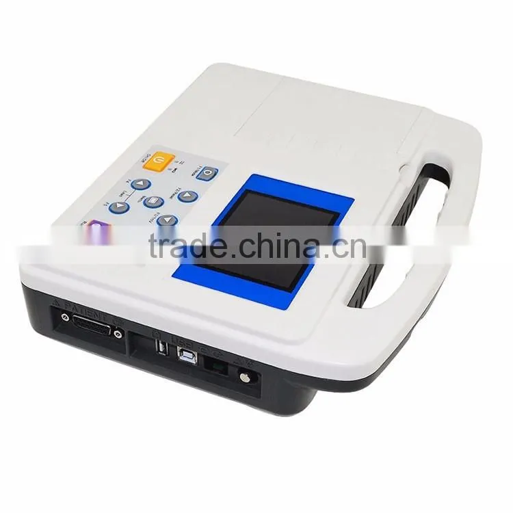 Digital 1-channel 12 lead Electrocardiograph portable ecg machine EKG-901