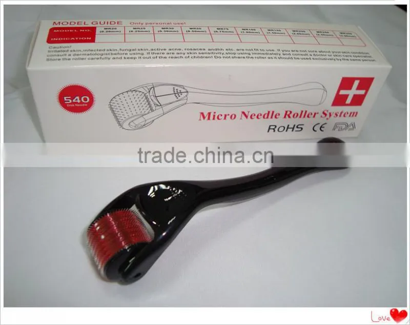 GTO hotsales 540needles derma roller with bottom price