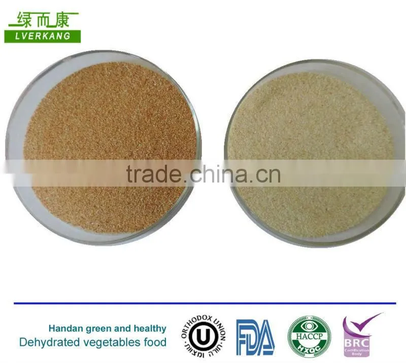 Minced dried garlic, garlic granules, dehydrated garlic particle shape