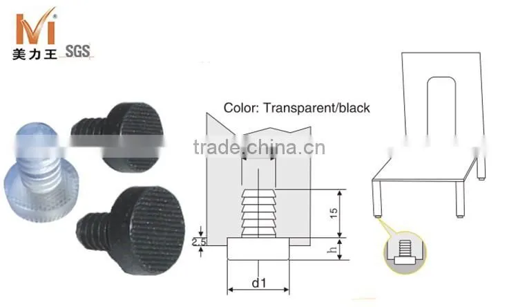 Furniture Table Leg Floor Soft Plastic Chair Nail Glides