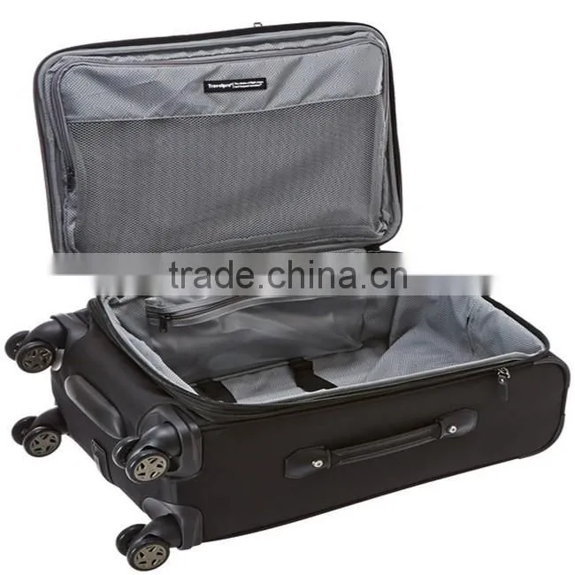 Zipper closure nylon lining luggage luggage
