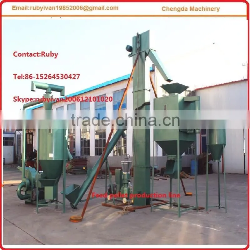 2017 hot sell sheep feed pellet machine line in Mongolia