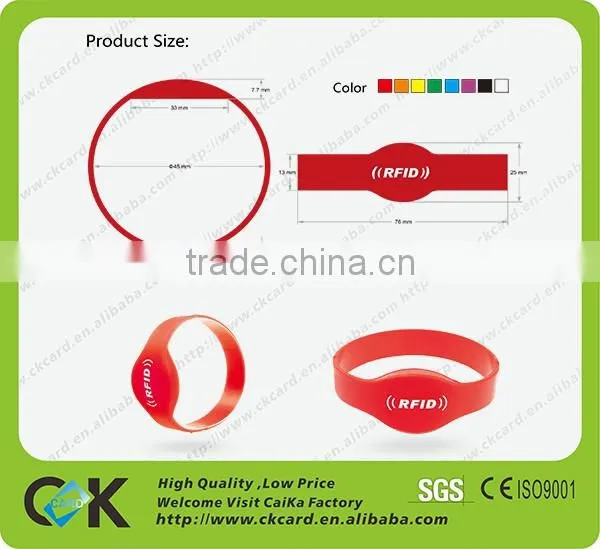 Wholesale custom NFC silicone wristband multi-color choice