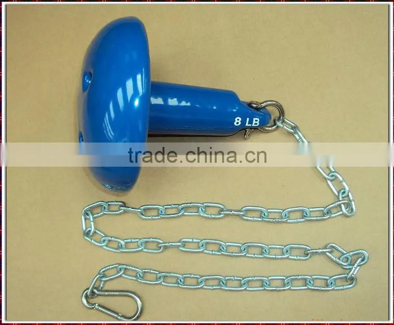 Chinas Marine Deck Hardware PVC Coated Mushroom Anchor for boat and ship