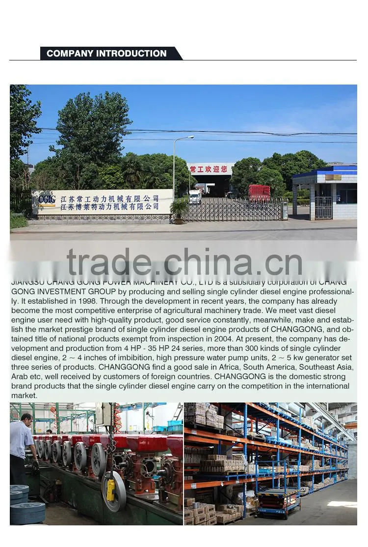 CHANGGONG DESIGN diesel engine cooled Water-cooled Diesel Engine ZS1136