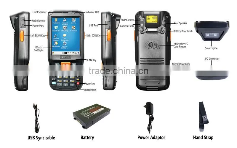 mobile 1d 2d barcode scanner windows mobile pda