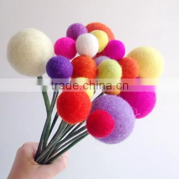 Factory Direct 100% Wool Felt Balls rug
