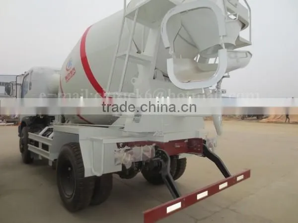 130hp 4*2 SINOTRUK Wang Brand Cement Mixing Truck 4 m3