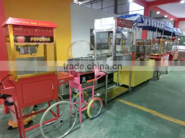 professional stainless steel industrial hot air gas football popcorn making machine maker