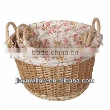 wholesale cheap split willow basket with liner