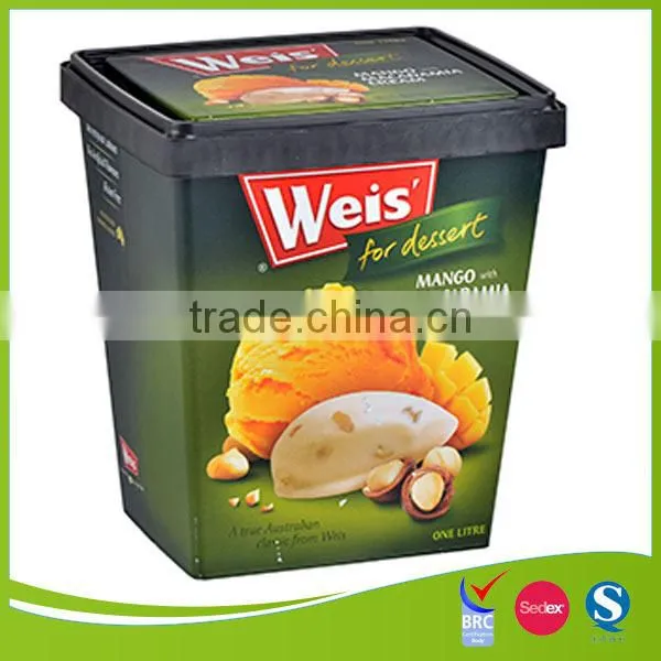 custom iml plastic ice cream cheese container