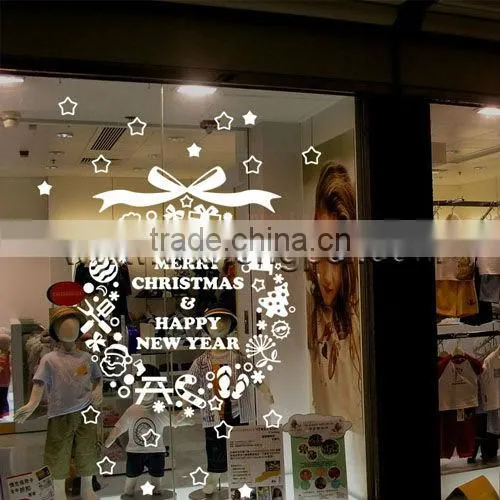 Christmas Window Sticker Decoration White Snow Sticker
