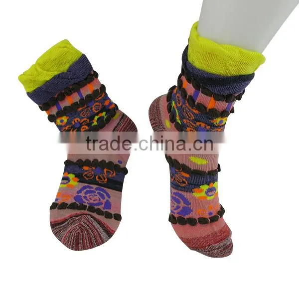 Wholesale custom vintage loose top women type socks