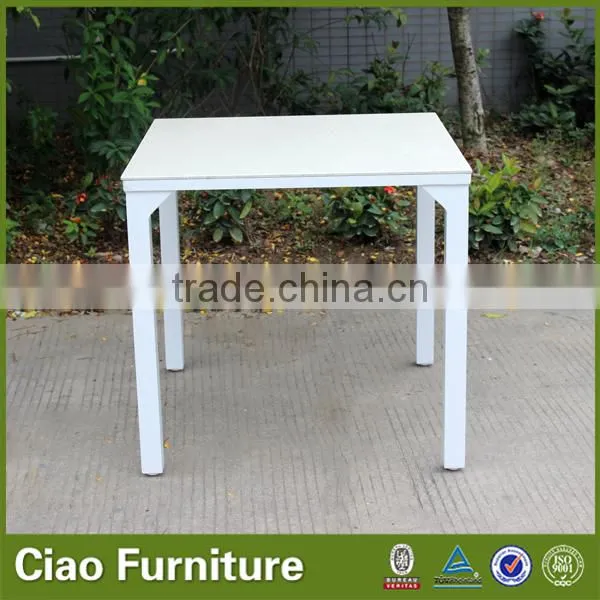 Outdoor square glass stone coffee table