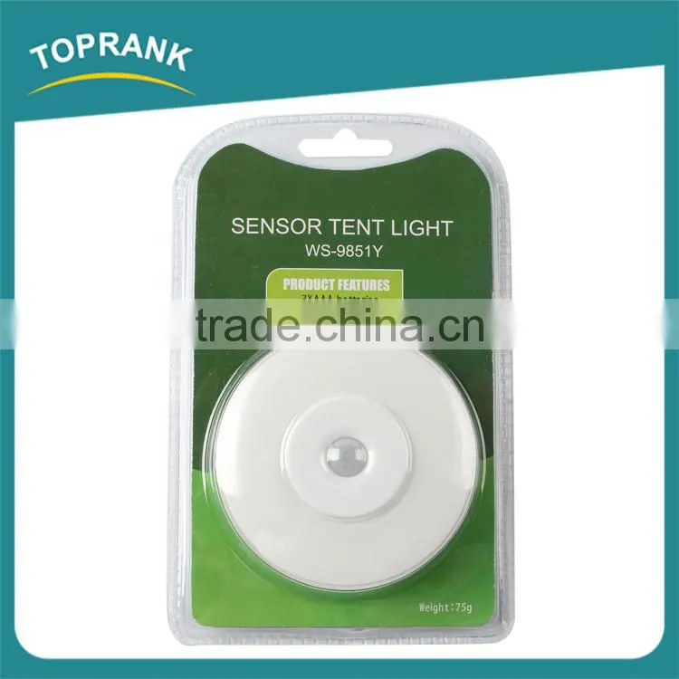 High quality small led camp light, LED Body Sensor camping tent light