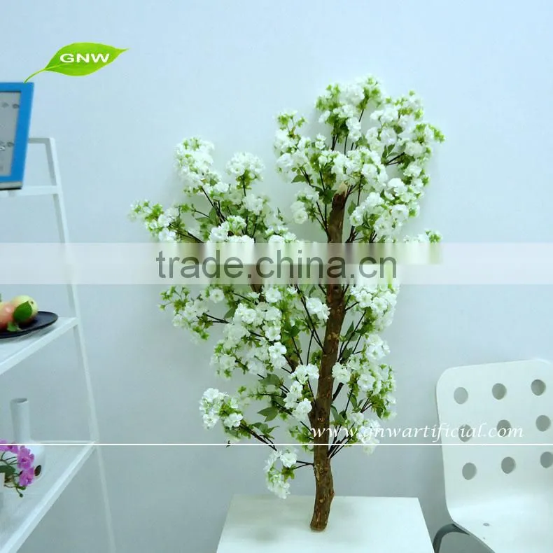 GNW BLS033 Wedding Potted Trees centerpieces with red flower for home decoration