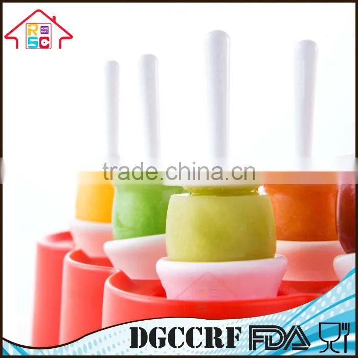 Set of 9 Silicone Mini Pop Molds Kitchen Tools Ice Cream Popsicle Maker