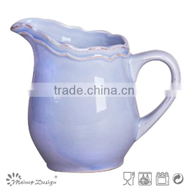 Stoneware Houseware white ceramic water pitchers