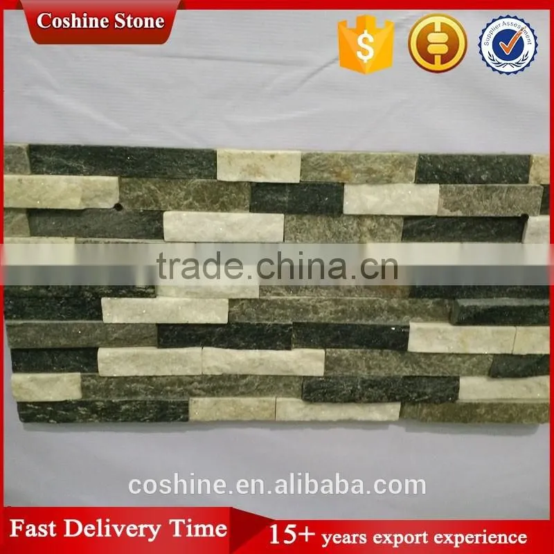 Cheap mixed white color quartzite tiles