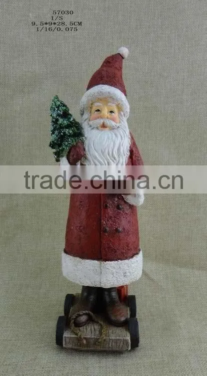 christmas resin santa claus resin christmas ornaments wholesale