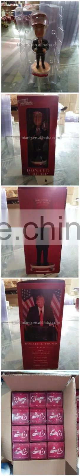 Custom made cheap funny donald trump bobble head doll