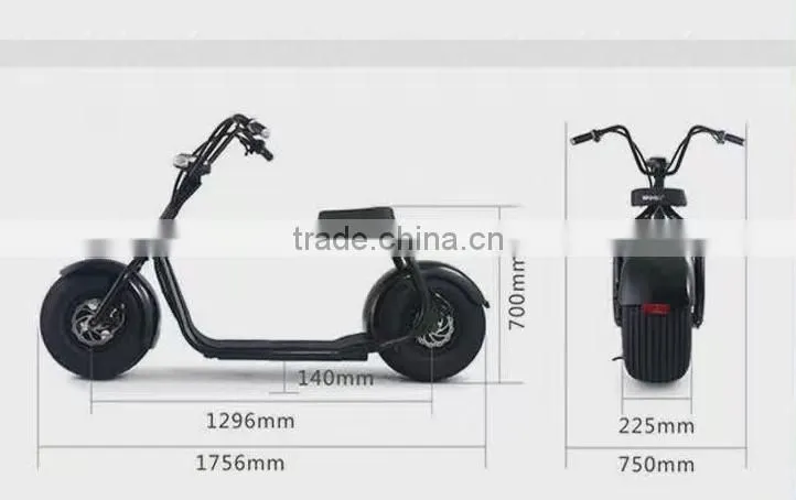 60V 1000W fashion two wheels smart balancing powerful ciyicoco electric scooter