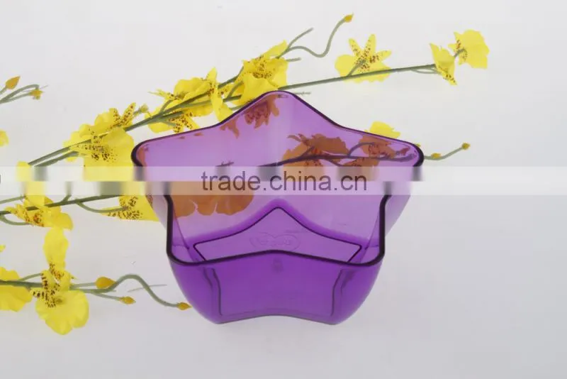 Pentagram Shape PS FDA Plastic Ice Cream Bowl