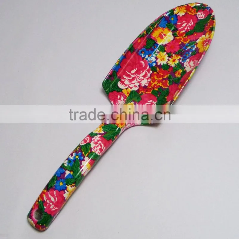 Hot sale lady mini size hand floral printed garden tool shovel