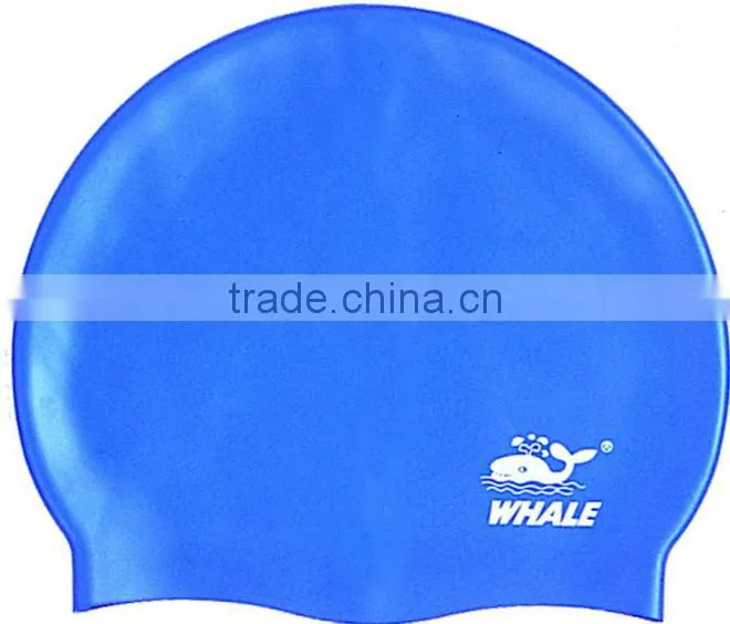 High quality yellow water proof swimming caps and customized silicone swim cap(CAP-112)