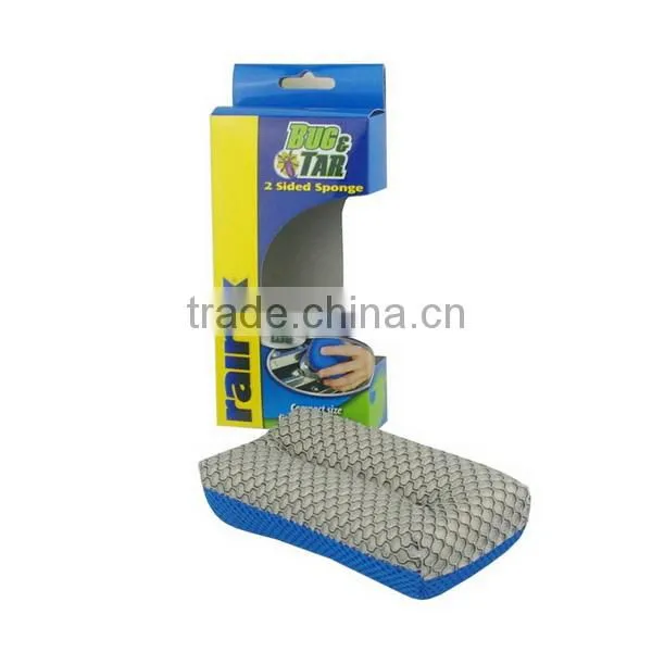 Good Quality microfiber mesh bug sponge/automotive wash sponge/microfiber cleaning car sponge