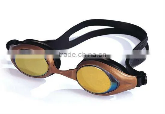 Promotional adult swimming goggle and cap set, hot sales goggles and cap for swim