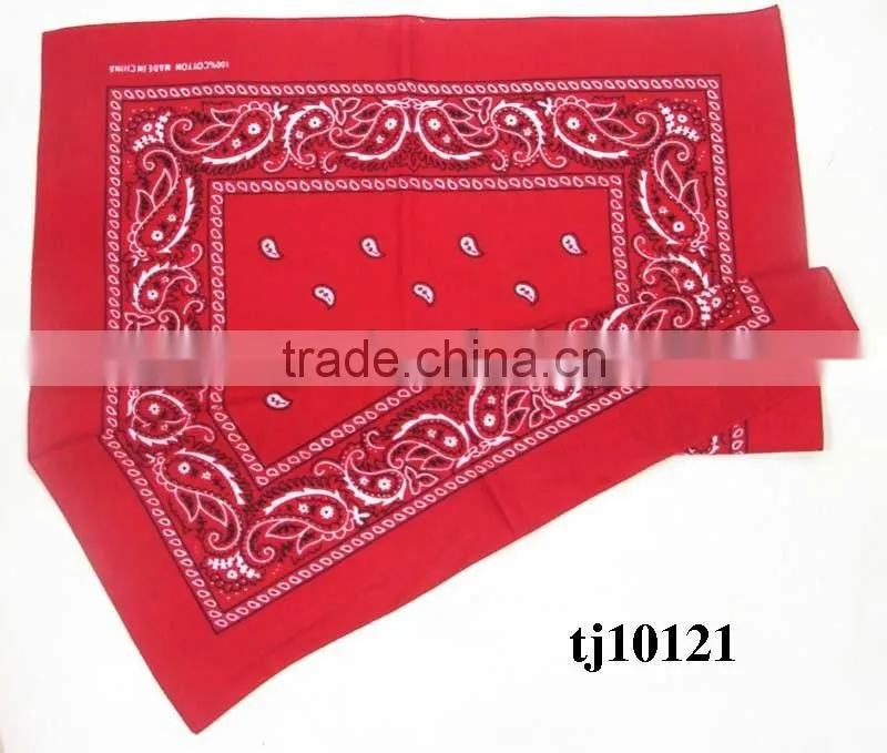 custom designer red and White Love shaped polyester cotten kerchief