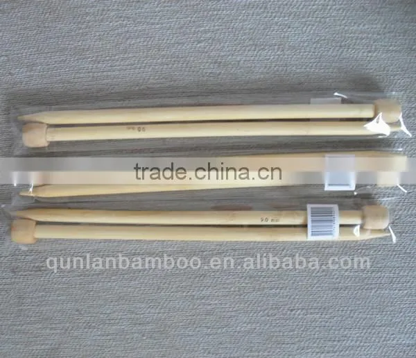 1 Pair/Pack Single Pointed Bamboo Knitting Needle