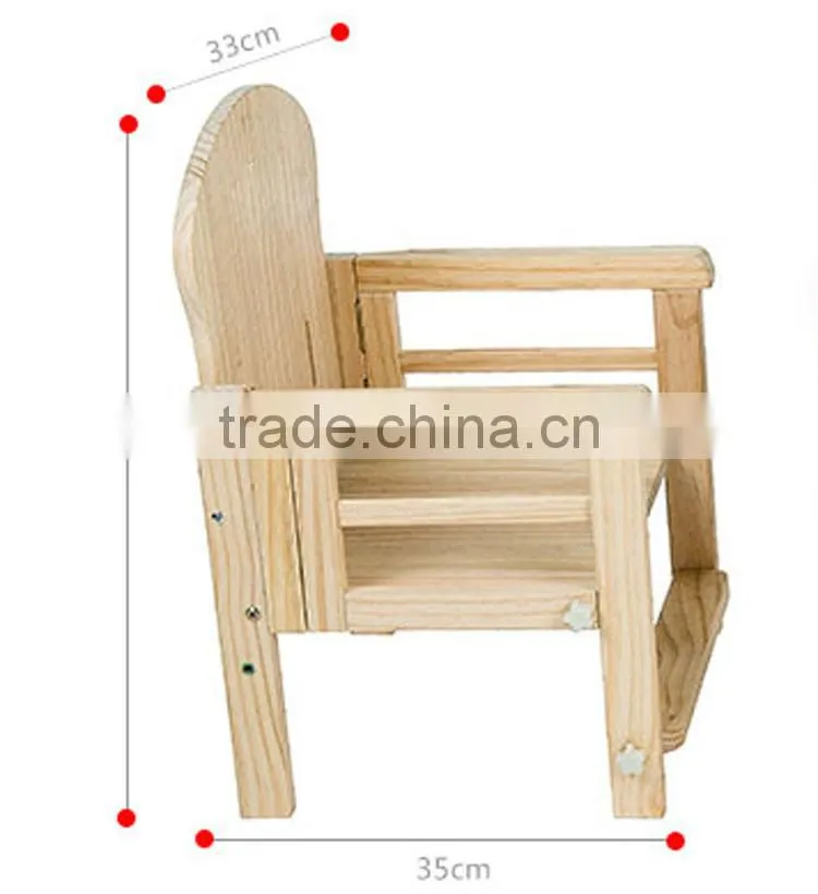 Lovely custom pretty Wooden baby chair for children