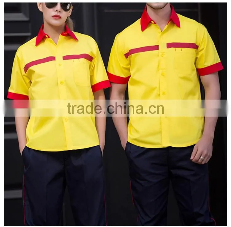 Royal Blue Design Summer Cotton Professional Work Shirts