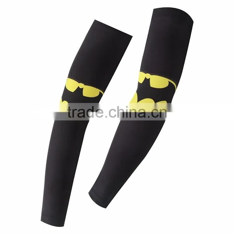 Custom dye sublimation printing cool elastic Men and women riding warmer UV sun arm sleeves