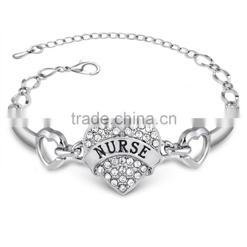 2016 love family member bracelet zinc alloy heart bracelet for dear aunt bracelet free sample