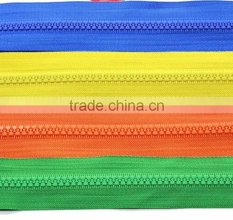 Factory Sale Garment Accessories Colorful No.5 Open End Plastic Zipper or Zips