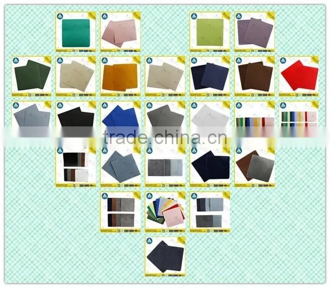 black velour iron patches 2-pack