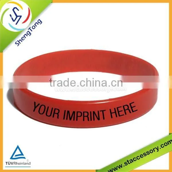 Popular wholesale fashion bracelet silicone rubber bracelet