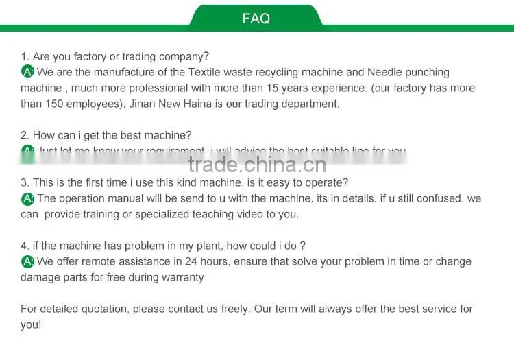 RD Garments waste recycling machine