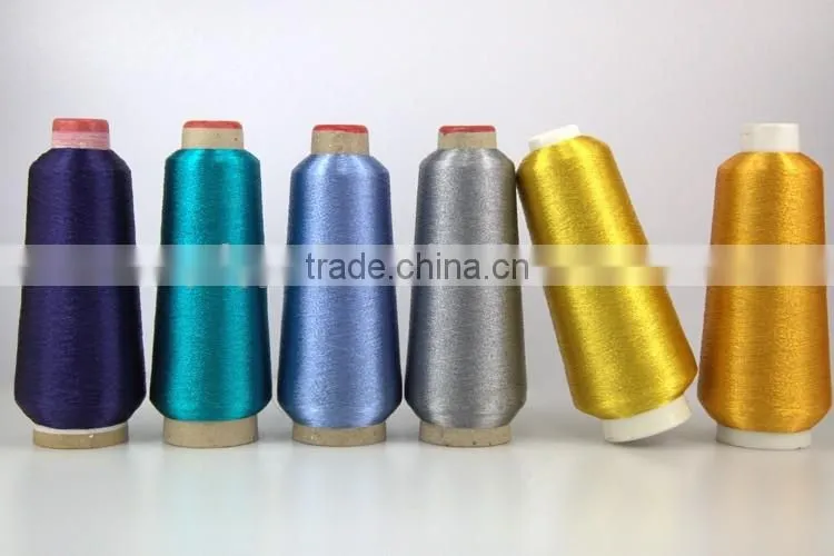 fluorescent gold Metallic Yarn
