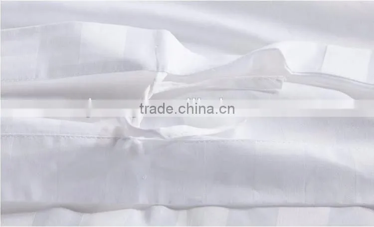 Queen size bed sheet set cotton white for hotel