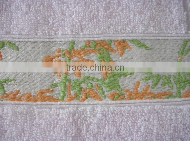 factory directly sale jacquard bamboo fiber bath towel