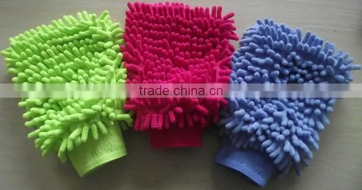 Good quality Car washing gloves new style mitt gloves Microfiber Dual Sided Car Wash Mitts Multipurpose Dust Cleaning Brush